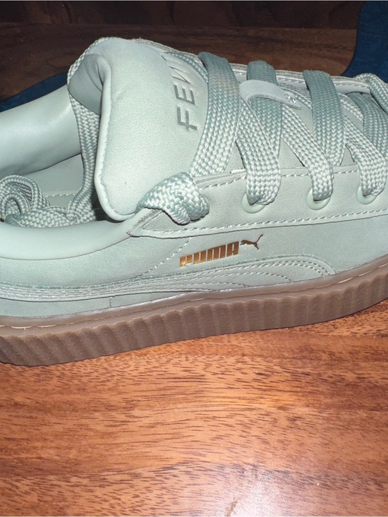 Puma Other - Puma Kids Mint Green Low-Top Sneaker with Gold Logo Brans New!